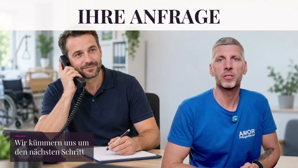 Pflegeberatung in Berlin - Vorschaubild zum Video Was passiert nach Ihrer Anfrage - Amor Pflegedienst